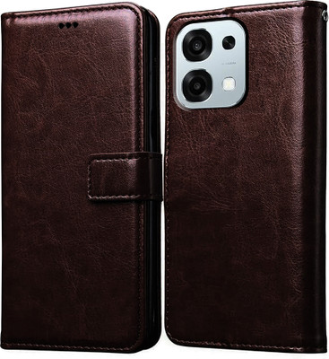 Casotec Flip Cover for Oppo F31 5G(Brown, Pack of: 1)