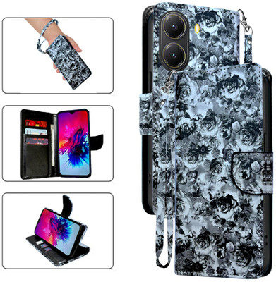 SALGO Flip Cover for POCO X7 Pro 5G(Black, Pack of: 1)