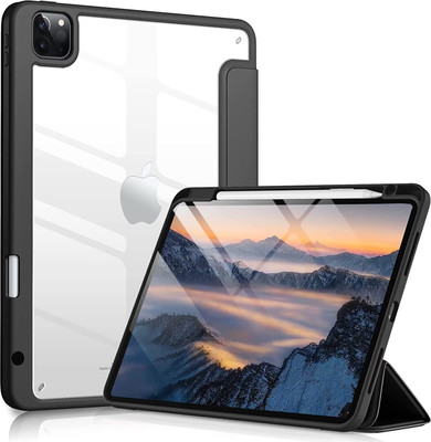 AGEIS Flip Cover for iPad Pro 11 4th Generation 2022 / 3rd Gen 2021/ 2nd Gen 2020 / 1st Gen 2018(Black, Shock Proof, Pack of: 1)