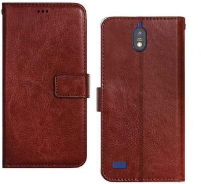 Fastship Flip Cover for JIO NEXT(Brown, Shock Proof, Pack of: 1)