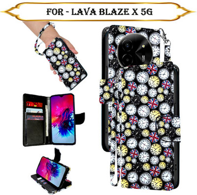 Cutemart Flip Cover for Lava Blaze X 5G(Multicolor, Pack of: 1)