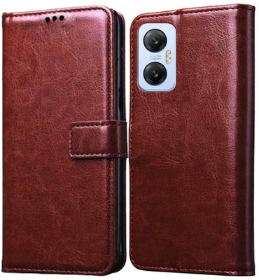 Cockcrow Flip Cover for Infinix Hot 20 5G(Brown, Shock Proof, Pack of: 1)