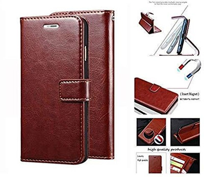 Perkie Flip Cover for vivo Y29 5G(Brown, Dual Protection)