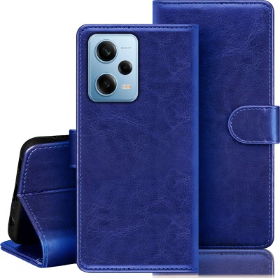 Roxel Flip Cover for Redmi Note 12 Pro 5G(Blue, Dual Protection, Pack of: 1)