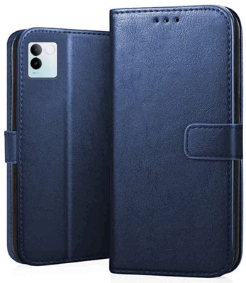 Luxury Counter Back Cover for iQOO Z7 Pro Vivo T2 Pro 5G, High Class Premium Business Series Edition Wallet Flip Cover(Blue, Magnetic Case, Pack of: 1)