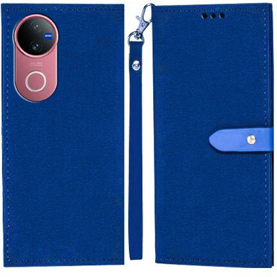 Ideogram Flip Cover for vivo V50 5G, Vivo V50e 5G, Vivo T4R 5G(Blue, Shock Proof, Pack of: 1)