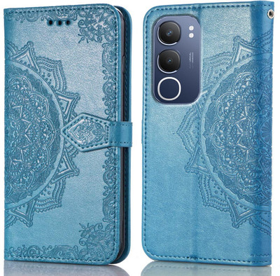 Perkie Flip Cover for vivo Y29 5G(Blue, Dual Protection)