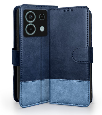 Pikkme Flip Cover for Redmi Note 13 Pro 5G(Blue, Cases with Holder, Pack of: 1)