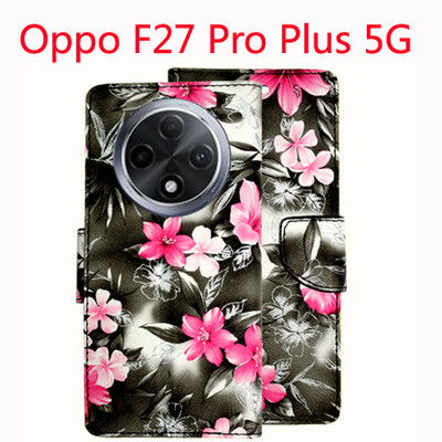 Toklot Flip Cover for Oppo F27 Pro Plus 5G(Black, Pack of: 1)