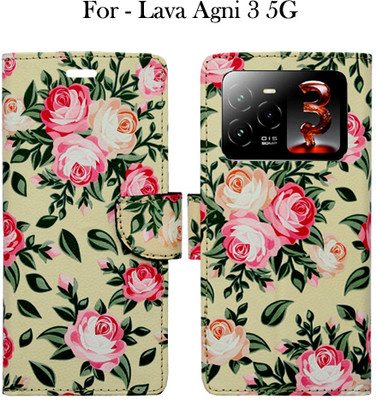 Toklot Flip Cover for Lava Agni 3 5G(Yellow, Pack of: 1)