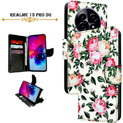Mxkart Flip Cover for Realme 13 Pro 5G(White, Pack of: 1)