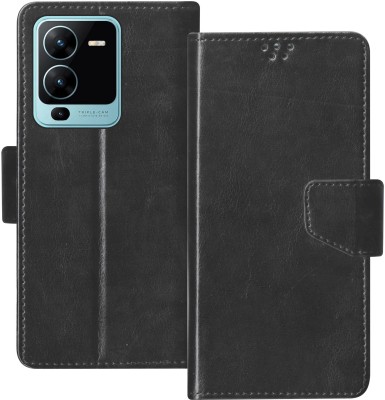 sales express Flip Cover for Vivo V25 Pro, Vivo V25 Pro 5G(Black, Shock Proof, Pack of: 1)