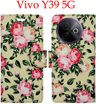 Mxkart Flip Cover for Vivo Y39 5G(Yellow, Pack of: 1)