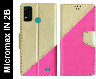 SBMS Flip Cover for Micromax IN 2B(Pink, Shock Proof, Pack of: 1)