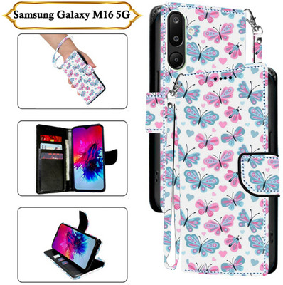 Asmart Flip Cover for Samsung Galaxy M16 5G(White, Pack of: 1)