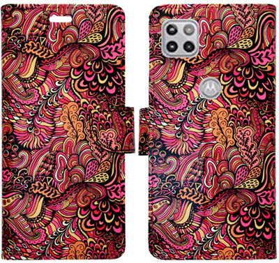 SHANNO Flip Cover for Motorola Moto G 5G(Red, Pack of: 1)