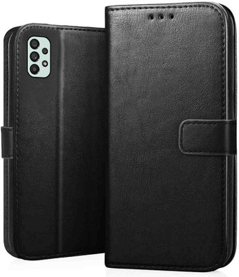 TIRUPATI Flip Cover for Samsung Galaxy A73 5G, Premium Segment Exclusive Back Cover(Black, Dual Protection, Pack of: 1)