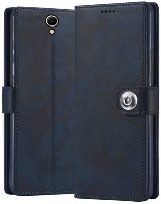 ComboArt Flip Cover for Micromax BHARAT 3(Blue, Camera Bump Protector, Pack of: 1)