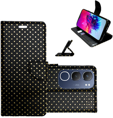 Shanno Enterprises Flip Cover for Vivo Y19s 5G(Black, Pack of: 1)
