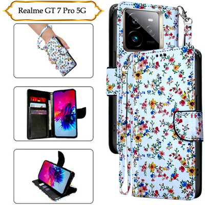 SALGO Flip Cover for Realme GT 7 Pro 5G(White, Pack of: 1)