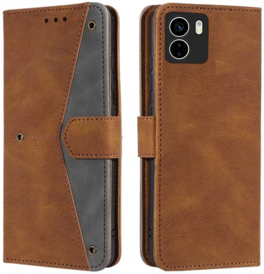 Trending Today Wallet Case Cover for Vivo V29E 5G | Premium Business Series Flip Back Cover(Brown, Dual Protection, Pack of: 1)