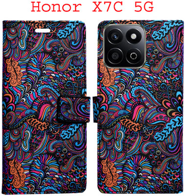Mxkart Flip Cover for Honor X7C 5G(Multicolor, Pack of: 1)