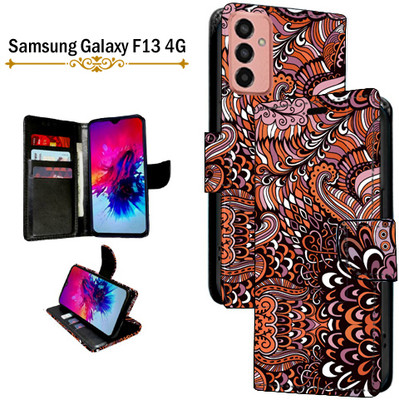 PARGO Flip Cover for Samsung Galaxy F13 4G(Brown, Pack of: 1)