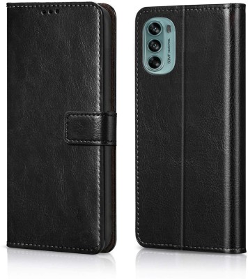 Nuvak Flip Cover for Moto G62 5G, MOTOROLA G62 5G(Black, Magnetic Case, Pack of: 1)