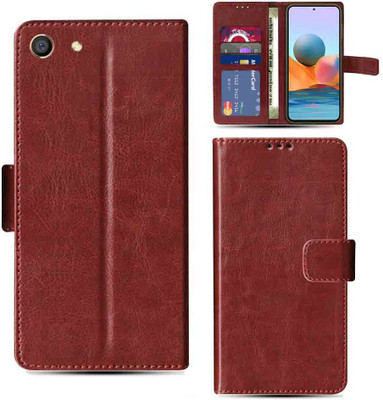Kalua Mall Flip Cover for Oppo F3 phone flip cover | Oppo CPH1609 phone flip cover | Brown(Brown, Magnetic Case, Pack of: 1)