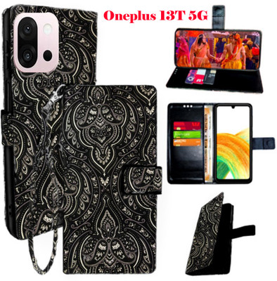 SHANNO Flip Cover for Oneplus 13T 5G(Black, Pack of: 1)