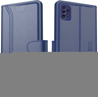 AIBEX Flip Cover for Samsung Galaxy A52 / Samsung Galaxy A52s 5G|Vegan PU Leather |Foldable Stand & Pocket(Blue, Cases with Holder, Pack of: 1)