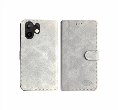 iFlip Flip Cover for Vivo V60 5G / VIVO T4 PRO 5G, Card Pockets Wallet & Stand(Grey, Magnetic Case, Pack of: 1)