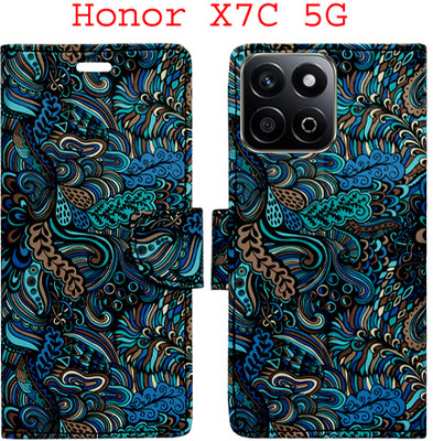Mxkart Flip Cover for Honor X7C 5G(Blue, Pack of: 1)