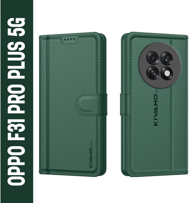 KIVANO LUXE Flip Cover for Oppo F31 Pro Plus 5G(Green, Magnetic Case, Pack of: 1)