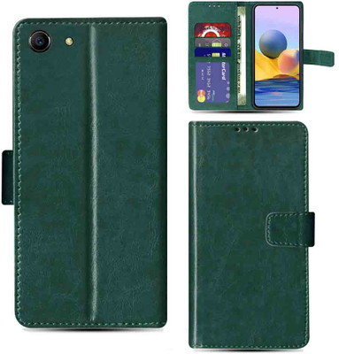 Kalua Mall Flip Cover for Oppo A83 mobile flip cover | Oppo CPH1729 mobile flip cover | Green(Green, Magnetic Case, Pack of: 1)