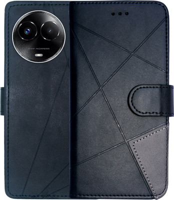 SUPER-ME Flip Cover for REALME NARZO 60X 5G(Black, Dual Protection, Pack of: 1)