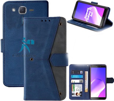 Urban Tech Flip Cover for Samsung Galaxy J2 Ace(Blue, Grip Case, Pack of: 1)