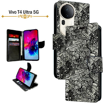 PARGO Flip Cover for Vivo T4 Ultra 5G(Black, Pack of: 1)