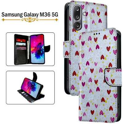 PARGO Flip Cover for Samsung Galaxy M36 5G(White, Pack of: 1)