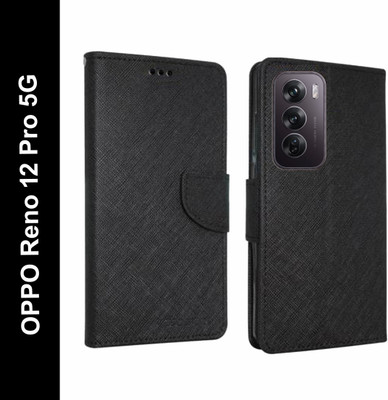 Krumholz Flip Cover for OPPO Reno 12 Pro 5G(Black, Dual Protection, Pack of: 1)