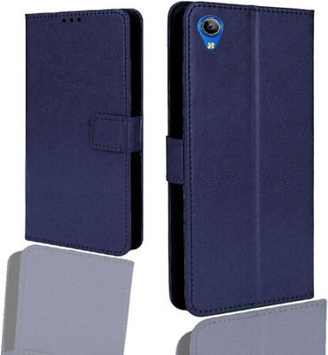 METOO Flip Cover for Vivo Y90 /1908 /Vivo Y91i / 1820 FLIP COVER(Blue, Dual Protection, Pack of: 1)