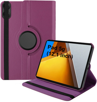 TGK Flip Cover for Poco Pad 12.1 inch Tablet(Purple, Dual Protection, Pack of: 1)