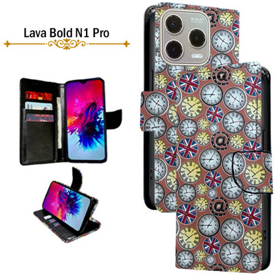Asmart Flip Cover for Lava Bold N1 Pro(Multicolor, Pack of: 1)