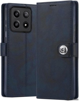 Coverage Flip Cover for POCO X6 Pro 5G(Blue, Grip Case, Pack of: 1)