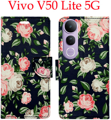 Toklot Flip Cover for Vivo V50 Lite 5G(Black, Pack of: 1)