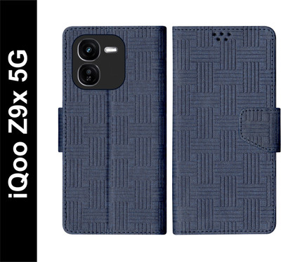 SBMS Flip Cover for iQoo Z9x 5G(Blue, Shock Proof, Pack of: 1)