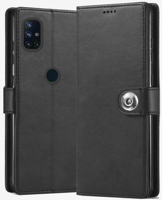 Money Value Flip Cover for OnePlus Nord N10 5G(Black, Grip Case, Pack of: 1)