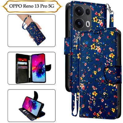 PARGO Flip Cover for OPPO Reno 13 Pro 5G(Blue, Pack of: 1)