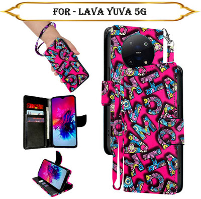 PARGO Flip Cover for Lava Yuva 5G(Multicolor, Pack of: 1)