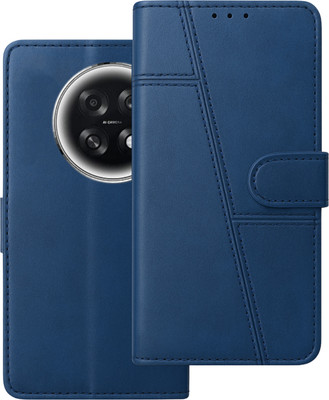 fonfox Flip Cover for OPPO F31 PRO PLUS 5G, STRONG MAGNET, PROTECTIVE FLIP, VEGAN LEATHER, SLIM & BEST FIT(Blue, Dual Protection, Pack of: 1)